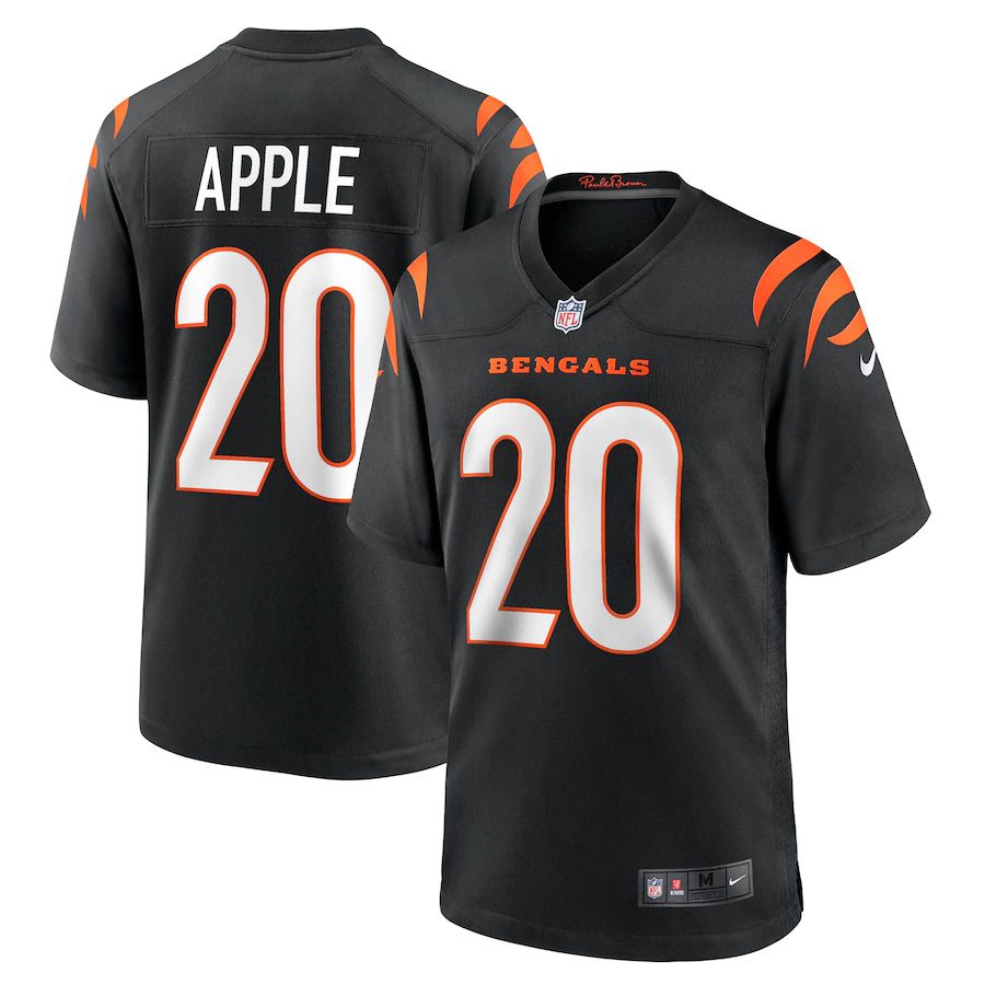 Men Cincinnati Bengals #20 Eli Apple Nike Black Game NFL Jersey->cincinnati bengals->NFL Jersey